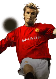 David Beckham player face