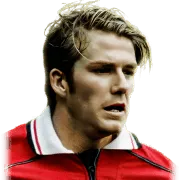 David Beckham player face